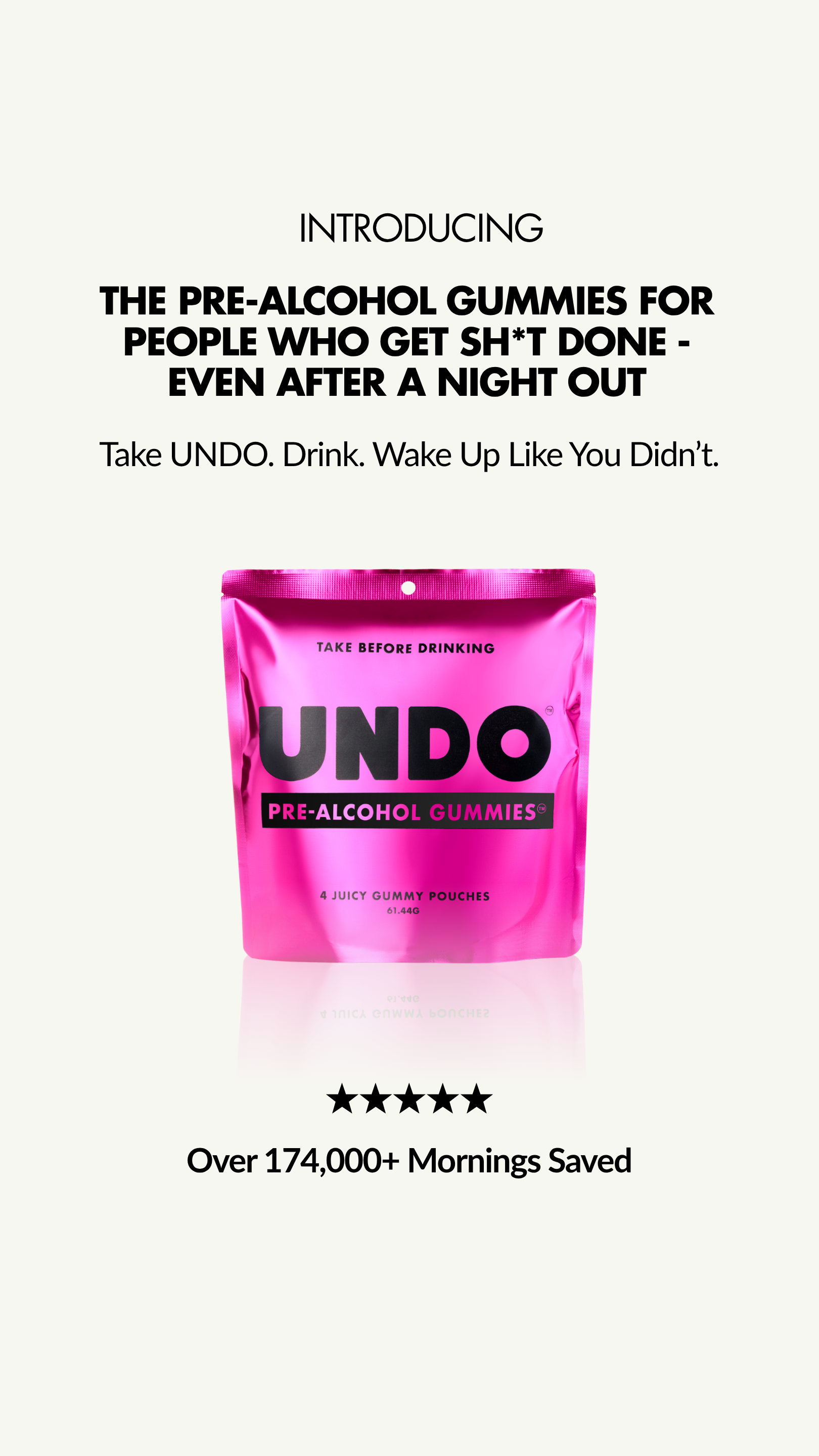 UNDO Gummies® Pre-Alcohol Support - 4 Pack - DHM, Vitamins and Electrolytes - Tropical Flavor